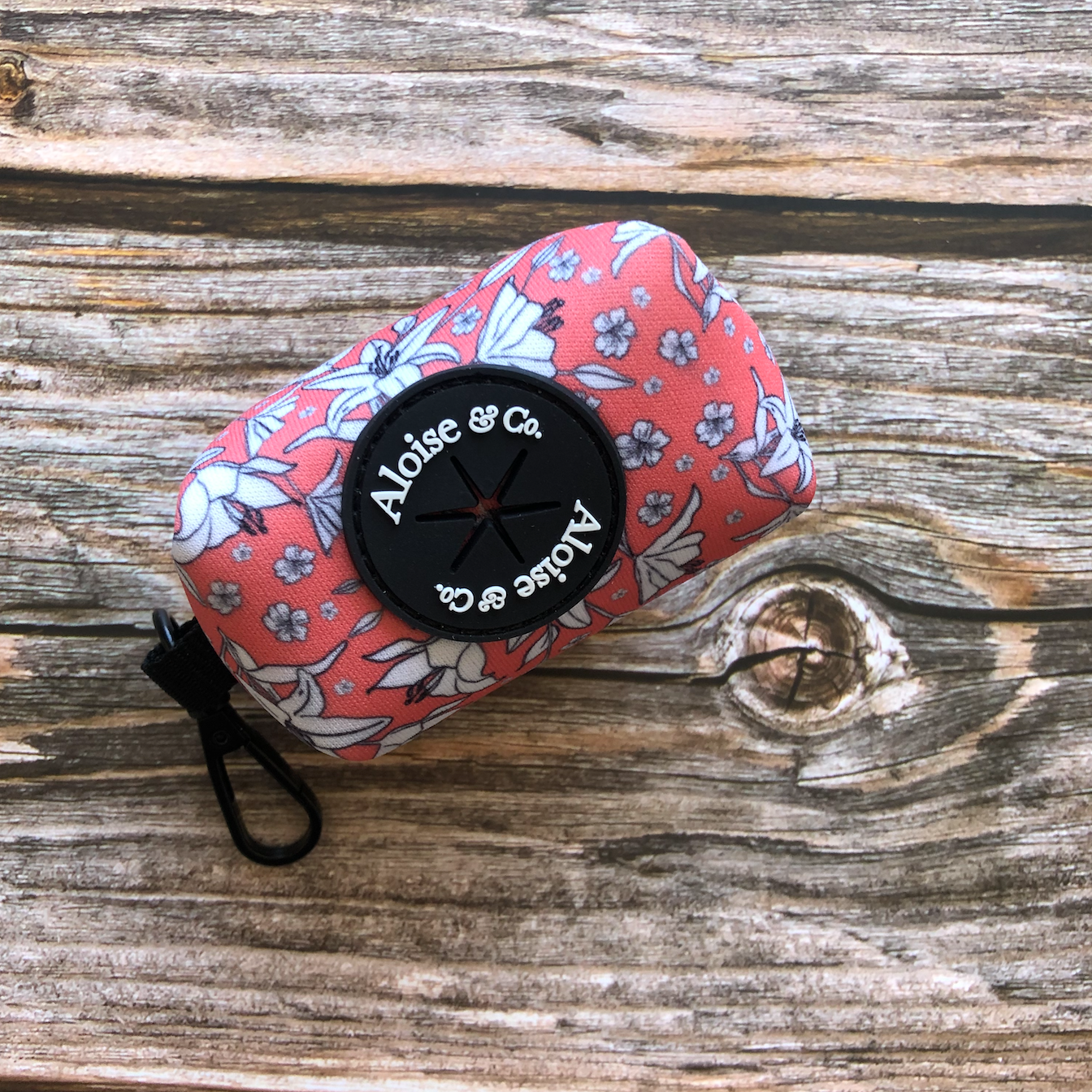 "Little lilies" - Lily print dog poo bag holder