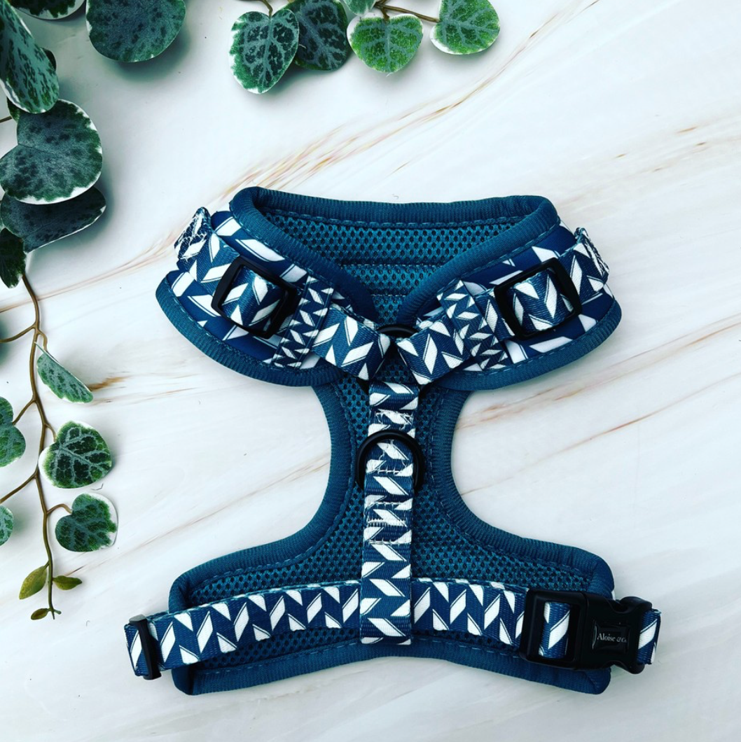 Adjustable Dog Harness - Handsome in Herringbone