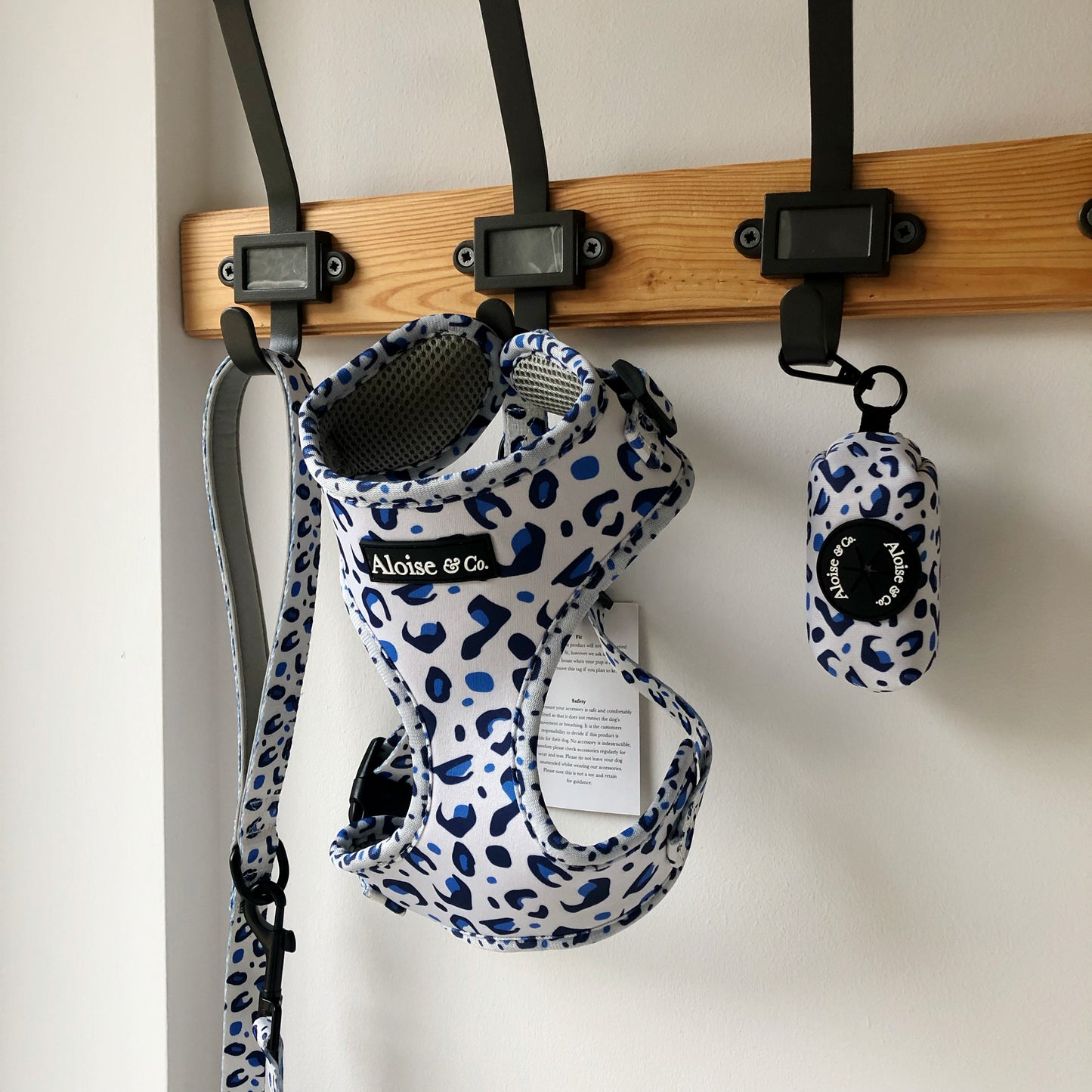 White leopard - Poo bag holder bag holder