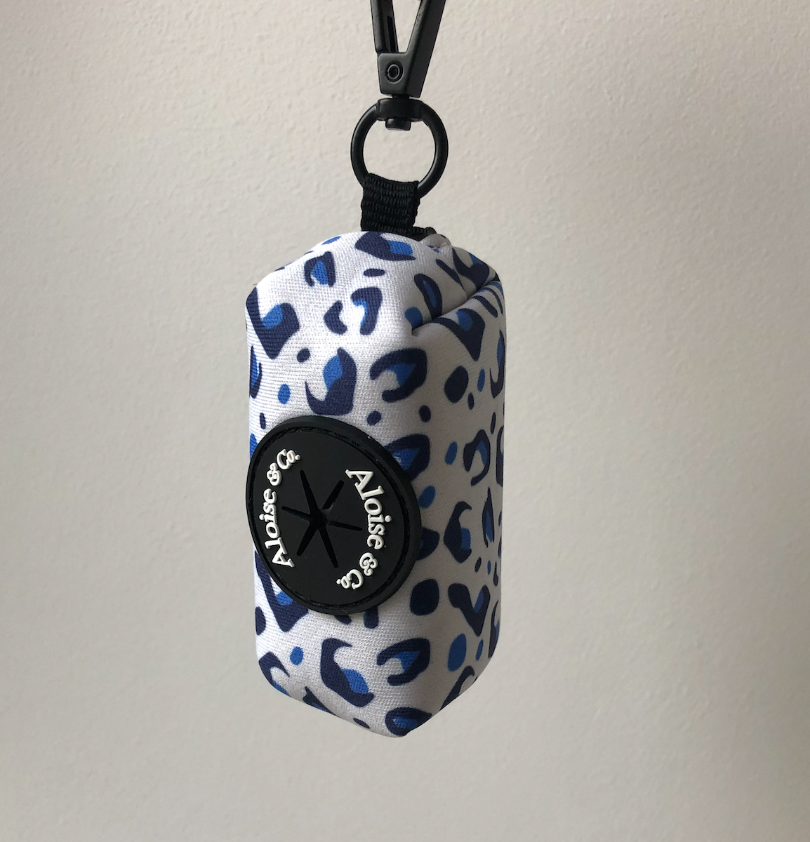 White leopard - Poo bag holder bag holder