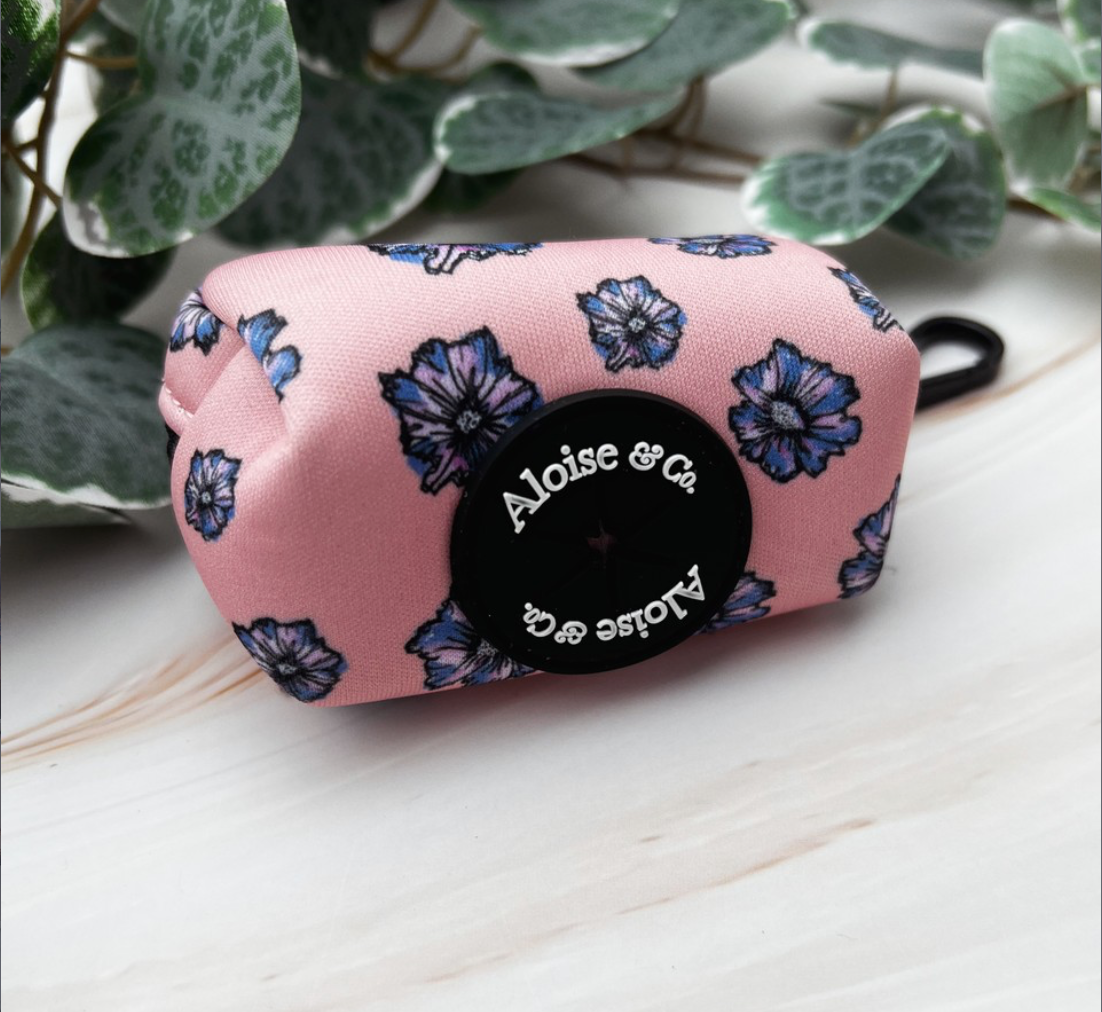 "Blossom" - Floral print poo bag holder